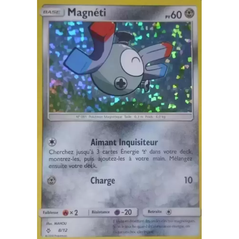 Carte Pokémon Magnéti 8/12 Promo Collection McDonald's 2018 (International)