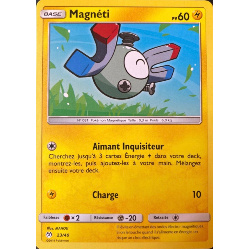 Carte Pokémon Magnéti 23/40 Promo Collection McDonald's 2019 (France)
