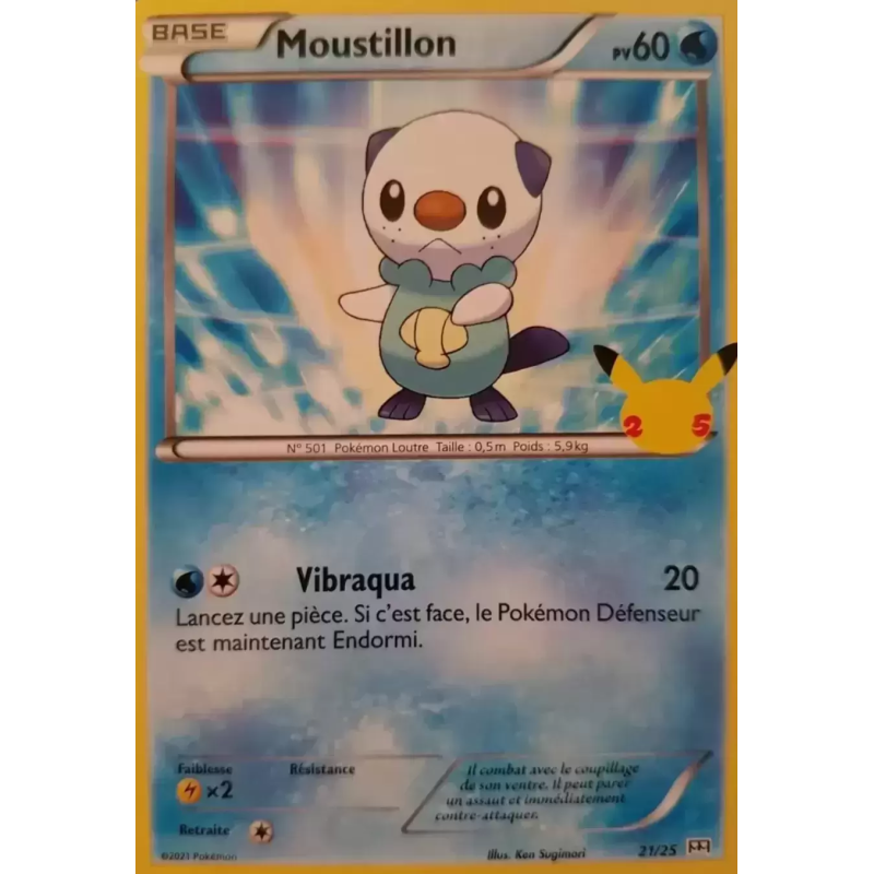 Carte Pokémon Moustillon 21/25 Promo Collection McDonald's 2021