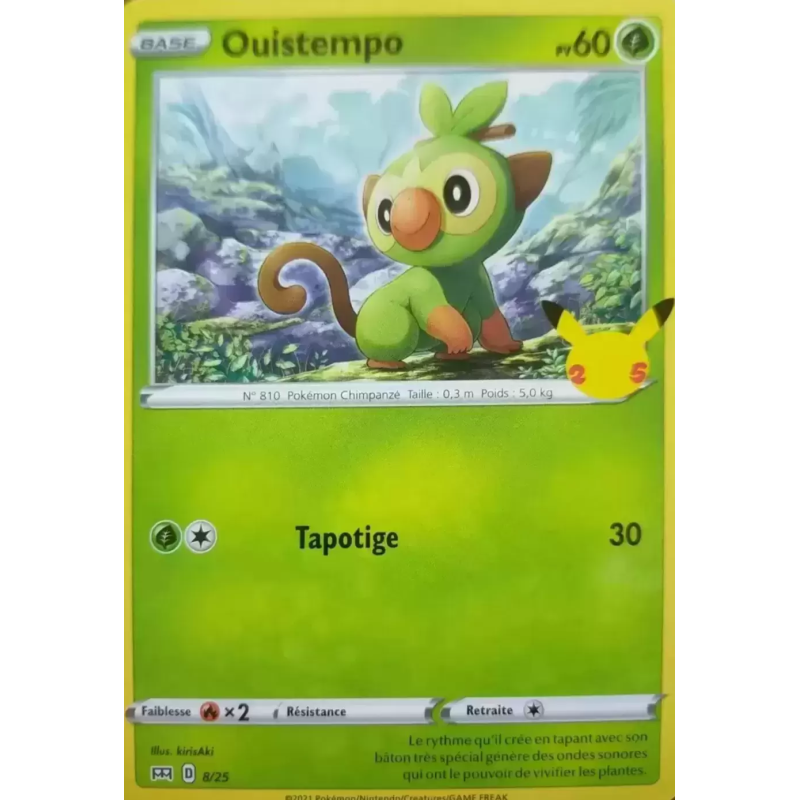 Carte Pokémon Ouistempo 8/25 Promo Collection McDonald's 2021