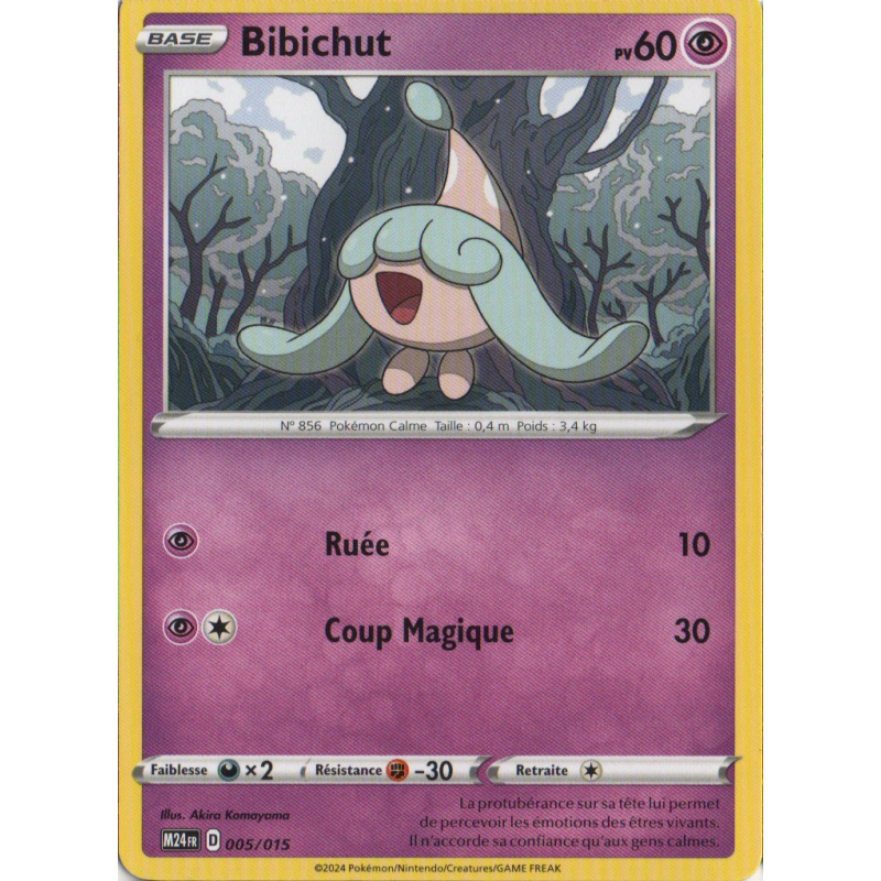 Carte Pokémon Bibichut 005/015 Promo Collection McDonald's 2024