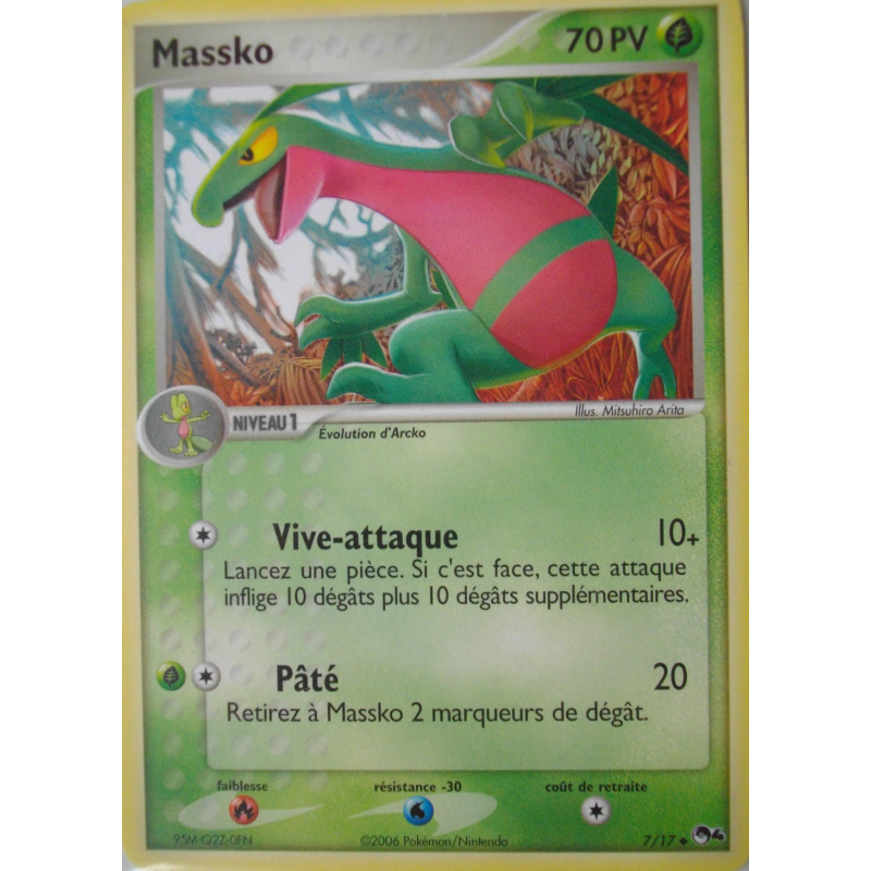 Carte Pokémon Massko 7/17 Promo POP Série 4