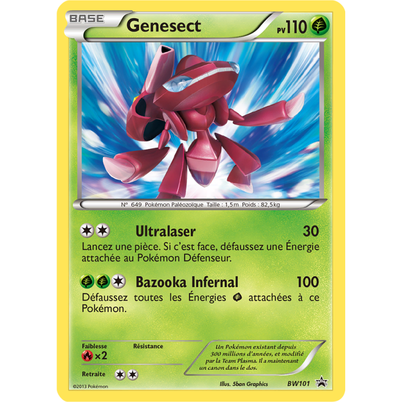 Carte Pokémon Genesect BW101 Promo BW