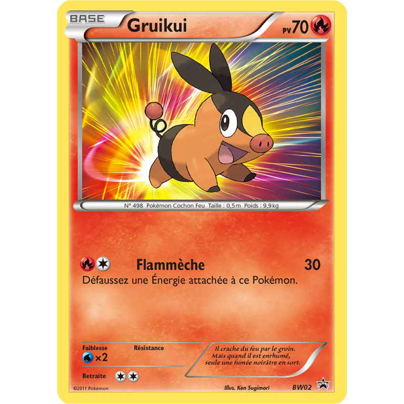 Carte Pokémon Gruikui BW02 Promo BW
