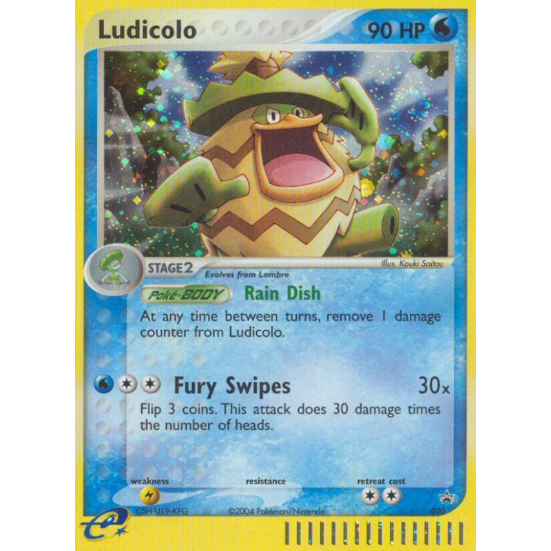 Carte Pokémon Ludicolo 20 Promo Nintendo