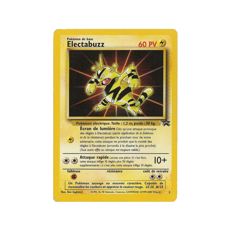 Carte Pokémon Electabuzz 2 Promo Wizards