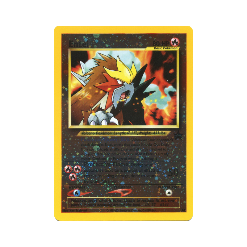 Carte Pokémon Entei 34 Promo Wizards