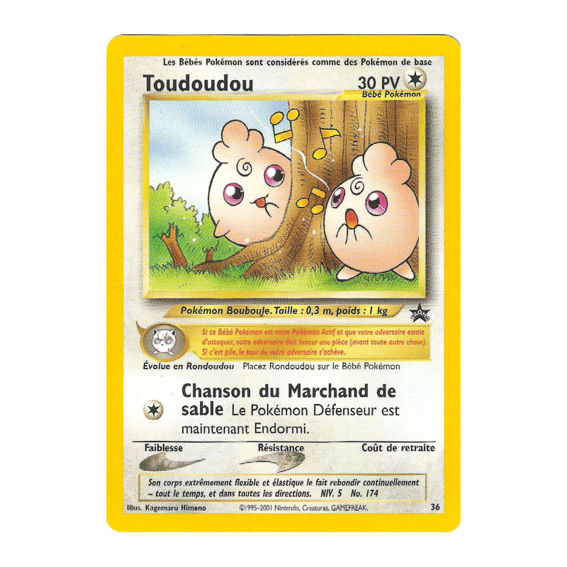 Carte Pokémon Toudoudou 36 Promo Wizards