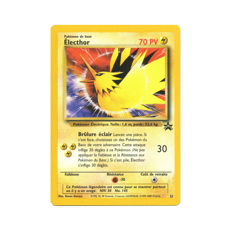 Carte Pokémon Électhor 22/1 Promo Wizards