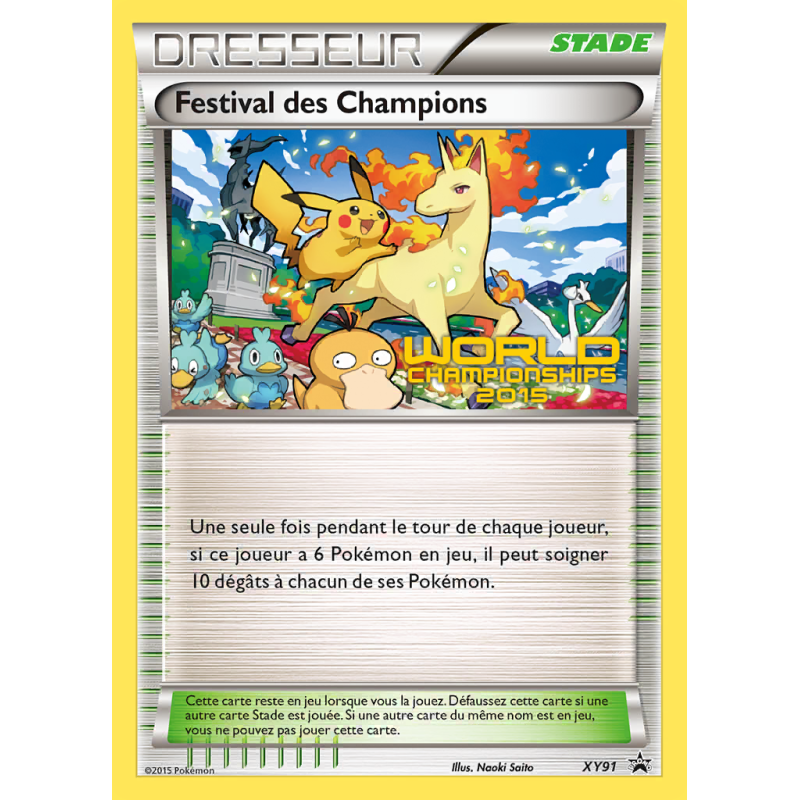 Carte Pokémon Festival des Champions XY91 Promo XY