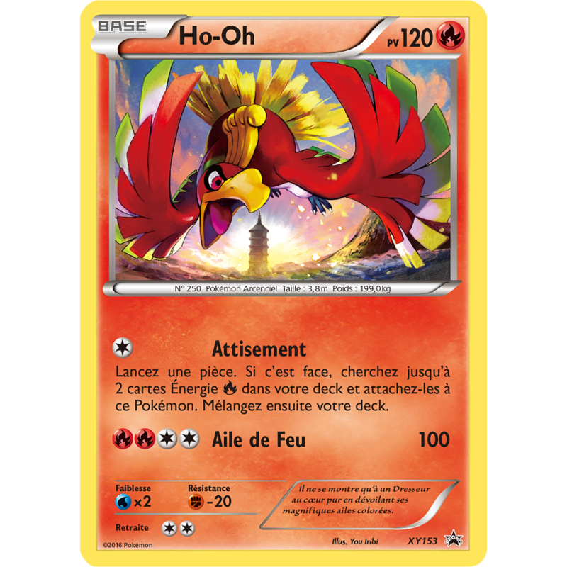 Carte Pokémon Ho-Oh XY153 Promo XY