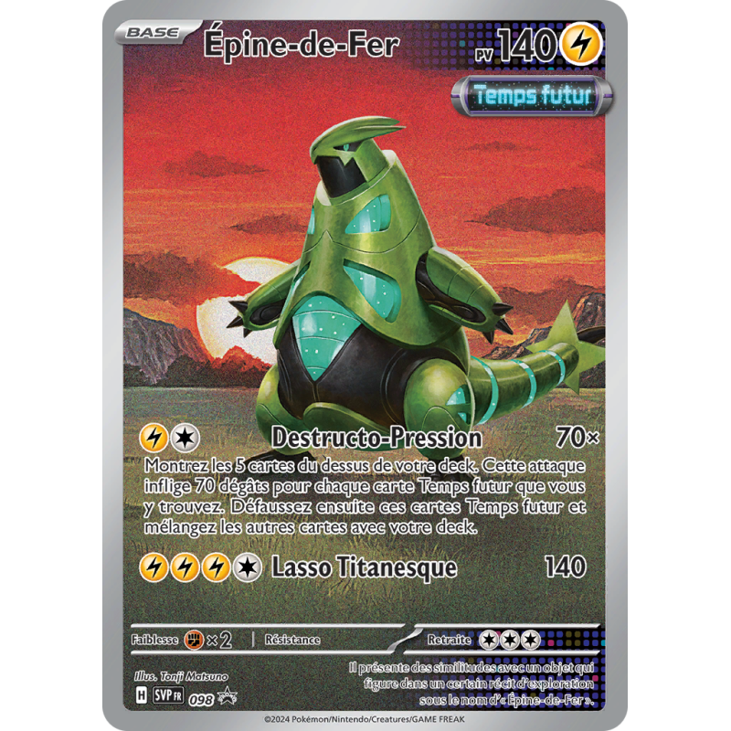 Carte Pokémon Épine-de-Fer 98 Promo SV