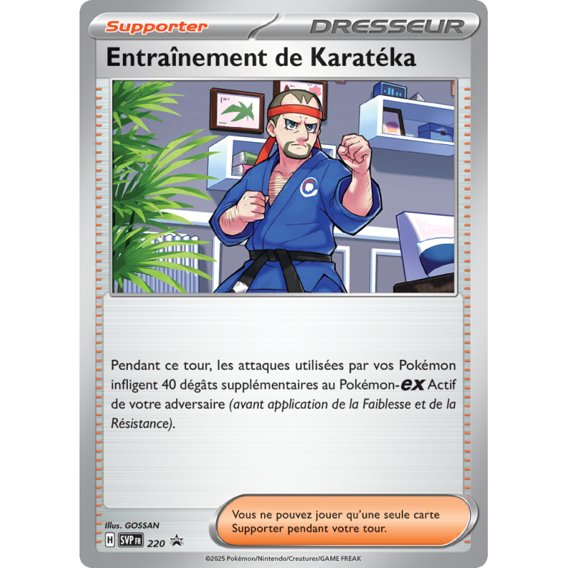 Carte Pokémon Entraînement de Karatéka 220 Promo SV