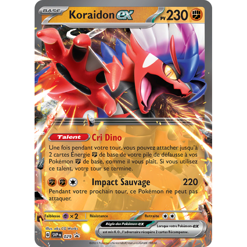Carte Pokémon Koraidon-ex 29 Promo SV