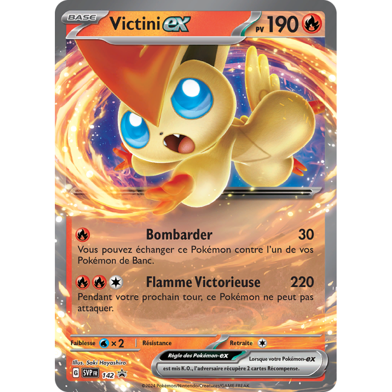 Carte Pokémon Victini-ex 142 Promo SV