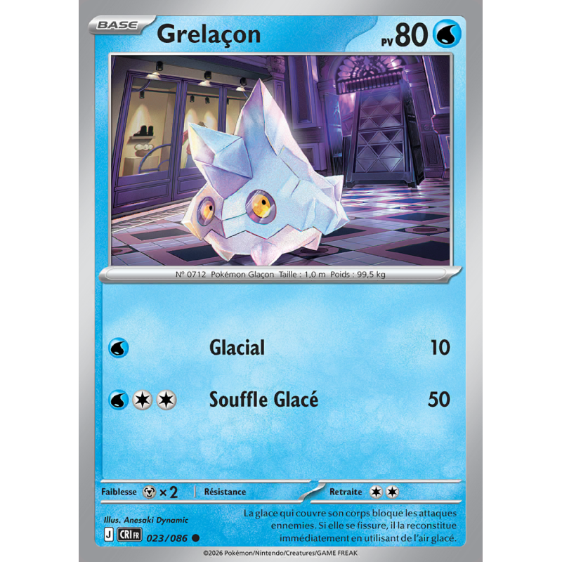 Carte Pokémon Grelaçon 023/086 Commune Chaos Ascendant