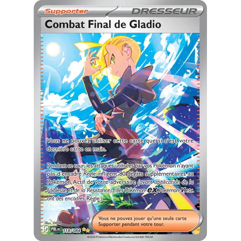 Carte Pokémon Combat Final de Gladio 118/084 Alternative Nuit Noire