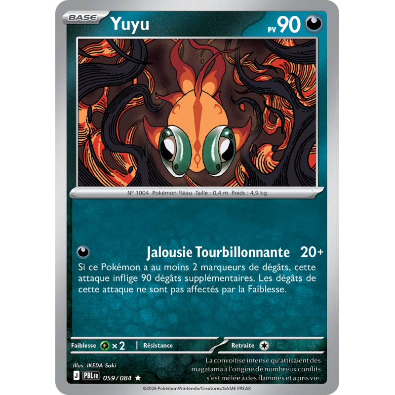 Carte Pokémon Yuyu 059/084 Holographique Nuit Noire