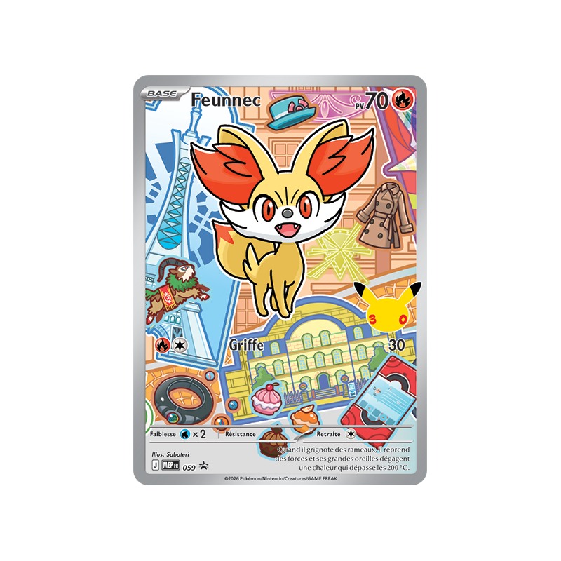 Carte Pokémon Feunnec 59 Promo ME